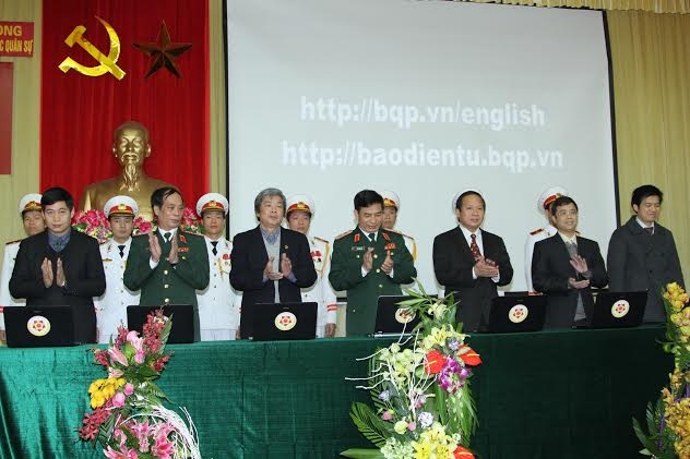 Ra mắt báo điện tử Bộ Quốc phòng
