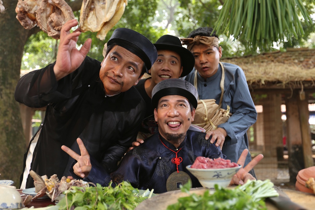 “Vợ chồng” Quang Thắng- Kim Oanh vất vả chuyện con cái - 10 Quang Thắng cùng các diễn viên tham gia Chôn nhời 2
