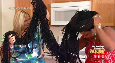 Chính chiều dài của tóc và trọng lượng như vậy đã khiến cho