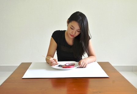 Tranh nghệ thuật “dệt” từ thực phẩm - 1 An Tử