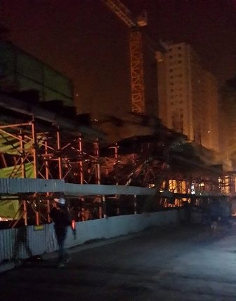 Sập sàn, sụt bê tông tại tuyến đường sắt trên cao Cát Linh - Hà Đông - 7 Vụ việc xảy ra lúc 4h sáng nay (28/12)