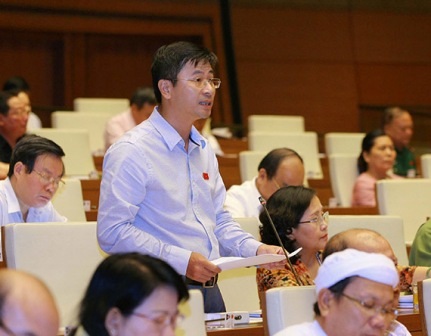 Đại biểu Nguyễn Phi Thường - đoàn Hà Nội (ảnh: Ngọc Châu)