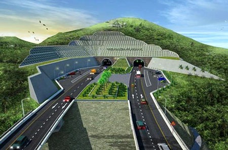 Phối cảnh Dự án hầm đường bộ qua Đèo Cả 