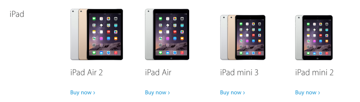 Apple ngừng bán iPad mini thế hệ đầu - 1 iPad mini thế hệ đầu tiên bị gỡ bỏ khỏi