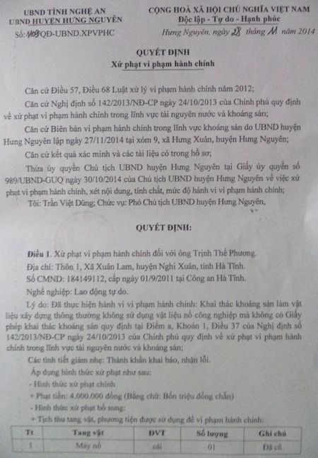 Tình trạng khai thác cát, sỏi trái phép trên địa bàn tình Nghệ An đang diễn ra phức tạp.