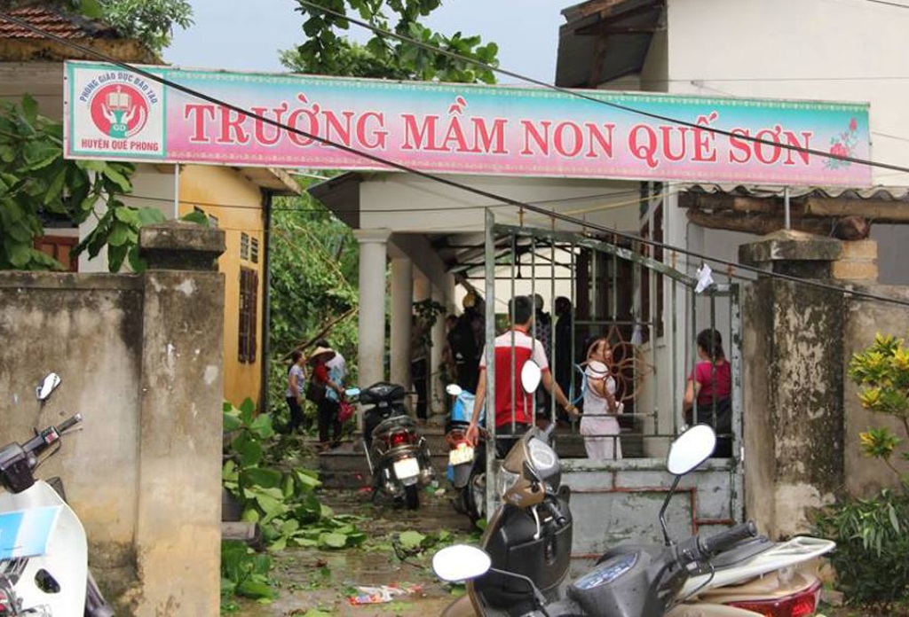 Tại địa bàn xã Thanh Giang (Thanh Chương) có đến 300 ngôi nhà bị tốc mái, hư hỏng nặng.