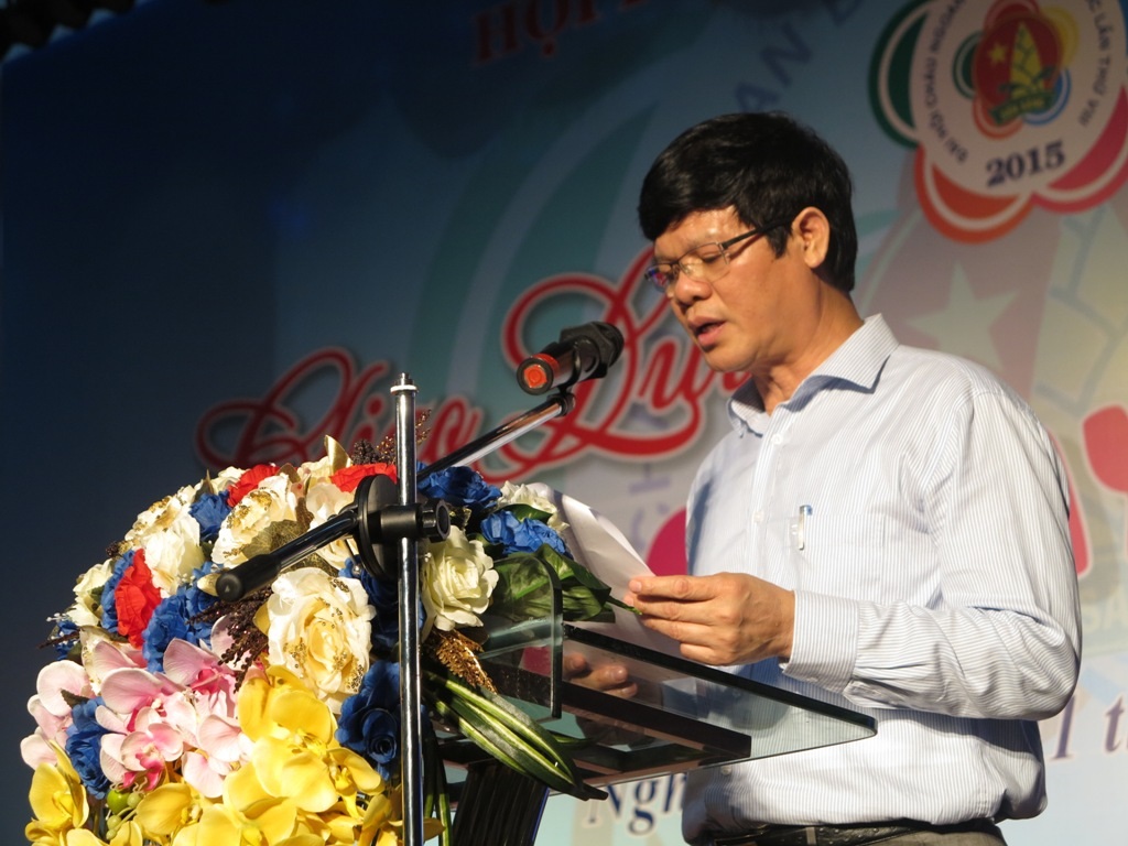 Ông Lê Xuân Đại - PCT UBND tỉnh Nghệ An phát biểu tại
buổi lễ.