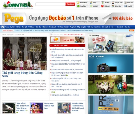 Dân trí là website Việt Nam được dùng thường xuyên nhất trong nước - 2 Không chỉ dẫn đầu