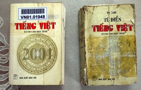 Từ điển “phá nát” tiếng Việt - 1 Hai bìa sách khác nhau tuy cùng có logo NXB Trẻ.