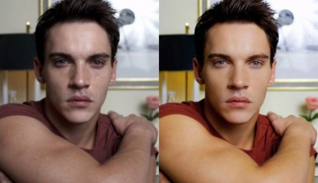 Sao “lột xác” nhờ photoshop - 19 Jonathan Rhys Meyers