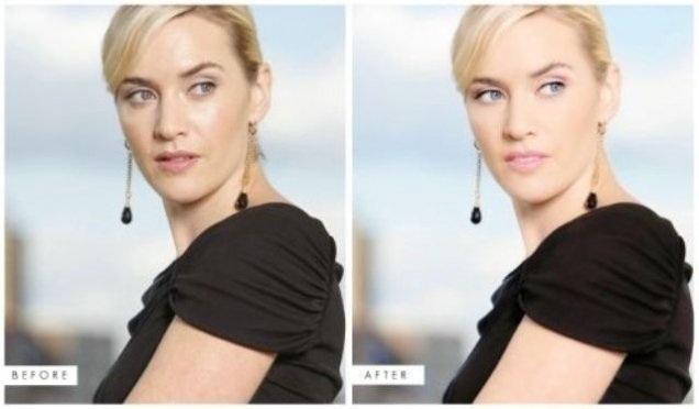 Sao “lột xác” nhờ photoshop - 13 Kate Winslet