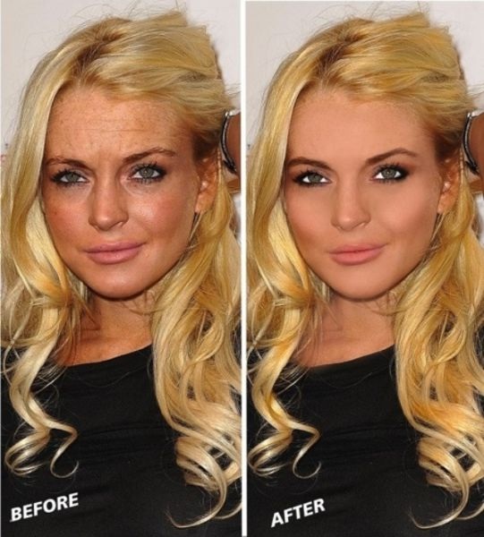 Sao “lột xác” nhờ photoshop - 11 Lindsay Lohan