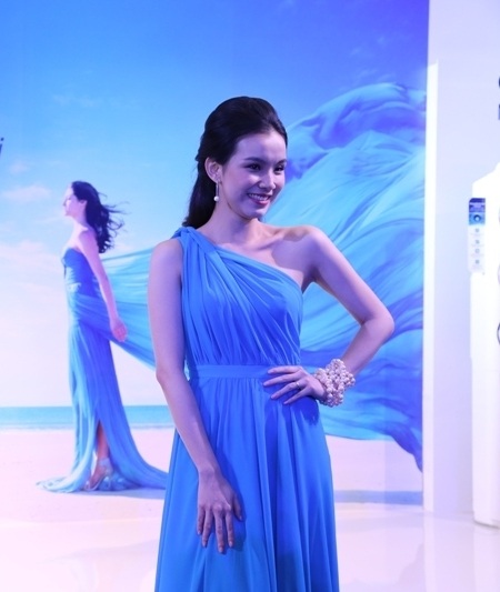 Cô làm đại sứ cho một thương hiệu máy điều hòa nổi tiếng 