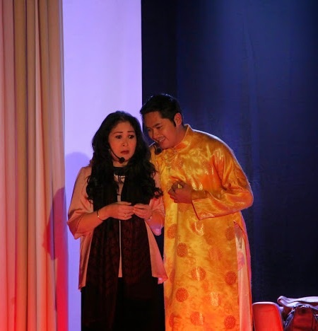 NSND Hồng Vân và Minh Luân