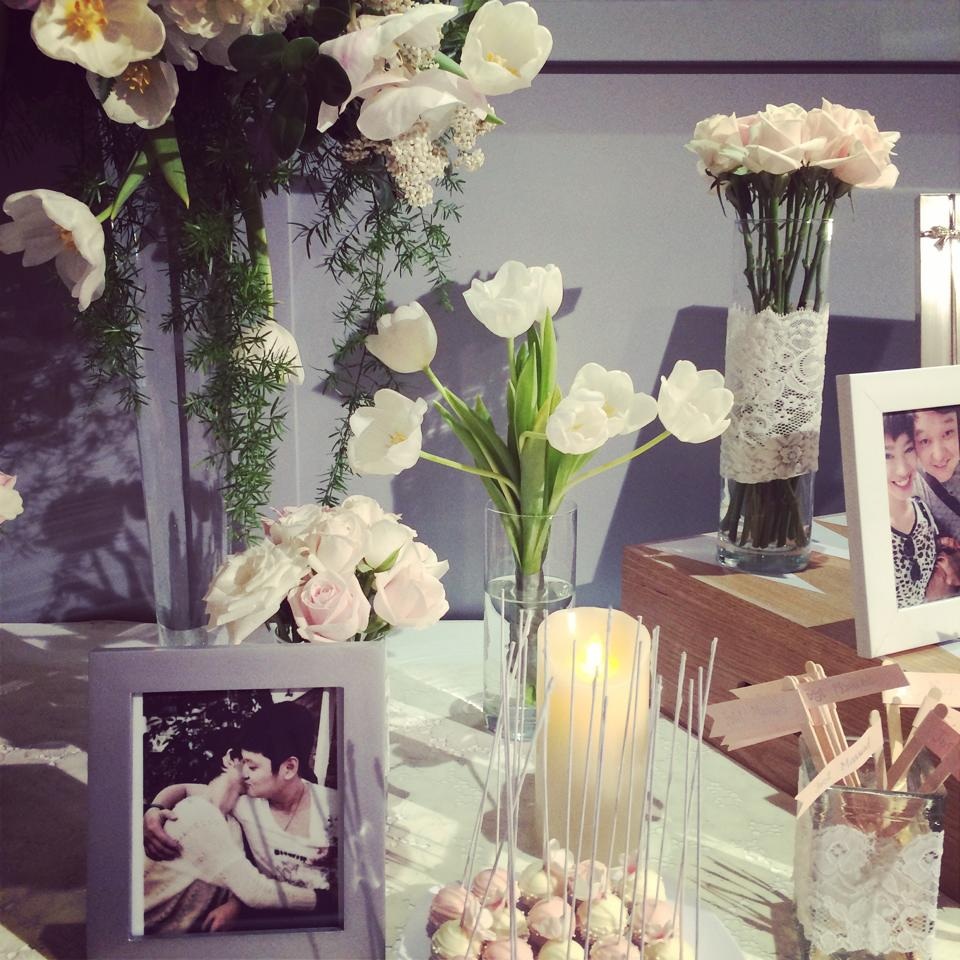 Phần trang trí được cô bạn Tăng Thanh Hà tư vấn cho vợ chồng Trà My