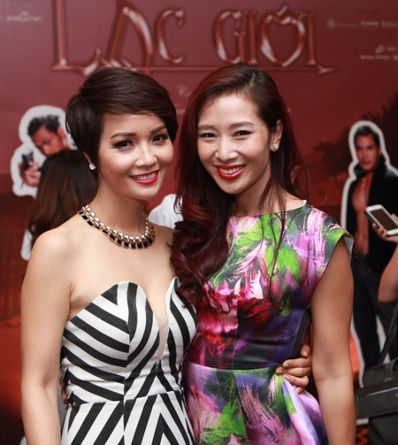 Mai Thu Huyền gợi cảm trong ngày ra mắt "Lạc giới" - 5 Á hậu Quý bà Thế giới Thu Hương đến chúc mừng Mai Thu Huyền
