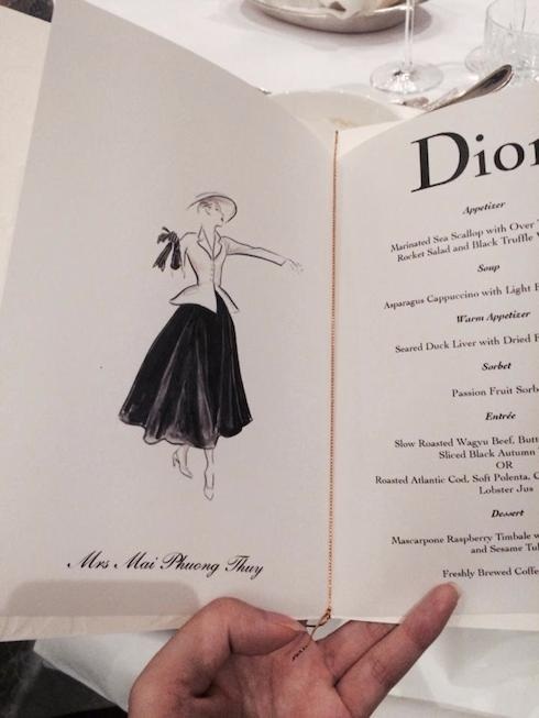 Hoa hậu Mai Phương Thúy lên tiếng về “tin đồn” đã lấy chồng - 1 Hình ảnh chiếc menu có in chữ Mrs trước tên Mai Phương Thúy gây xôn xao