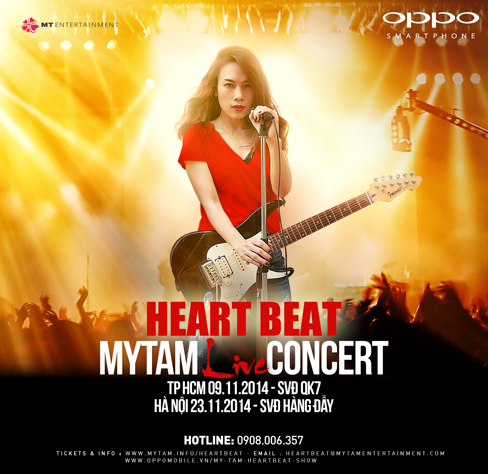 Mỹ Tâm xóa tan tin đồn lấy chồng bằng liveshow miễn phí - 2 Liveshow được tổ chức ở cả hai thành phố lớn Hà Nội và TPHCM