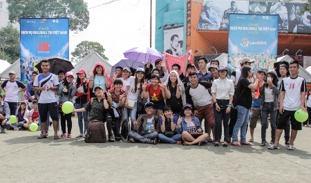 Đã có khá đông bạn trẻ đến tham dự sự kiện ra mắt Ballball vào ngày hôm qua 4/10 tại TPHCM.