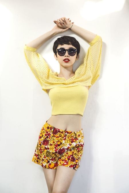 Ngắm Tóc Tiên điệu đà trên đất Mỹ