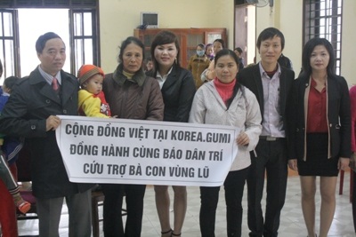 Dù sinh sống tại nước ngoài nhưng bà con kiều bào vẫn luôn hướng về đồng bào bị thiên tai