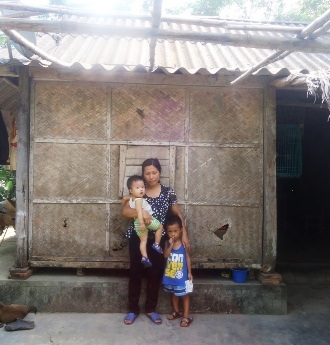 Ngôi nhà trú mưa che nắng của gia đình chị Đặng Thị Huệ