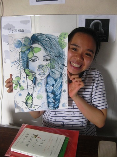 Hội họa - niềm đam mê đặc biệt của cô gái trẻ