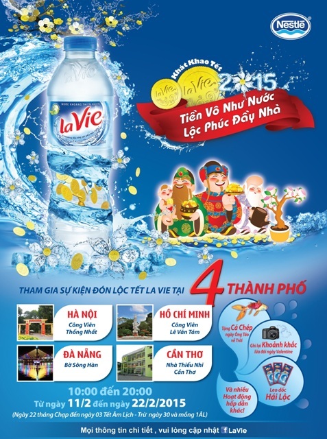 Cùng La Vie rước lộc nước – Trẩy hội xuân tại 4 thành phố lớn - 1 Cùng La Vie rước lộc nước – Trẩy hội xuân tại 4 thành phố lớn