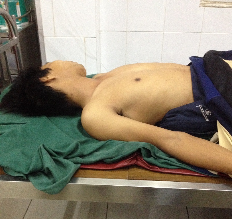 Anh Tài tại phòng cấp cứu