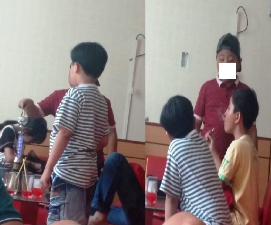 Một số em nhỏ
tầm 10 tuổi thường xuyên tới quán Pha Lê “phê thuốc”