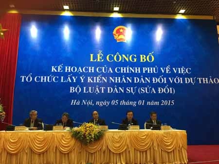 Kêu gọi người dân góp ý về Bộ luật Dân sự - 1 Họp báo công bố lấy ý kiến về bộ luật dân sự sửa đổi.
