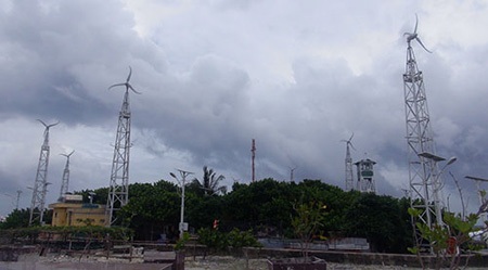 Một góc nhỏ trên đảo
Phan Vinh A được phủ bởi một màu xanh của nhiều loại cây.