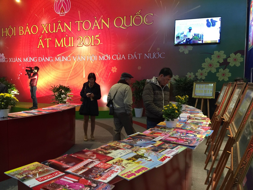 Hội báo Xuân toàn quốc Ất Mùi 2015. (Ảnh: Chiến Thắng)