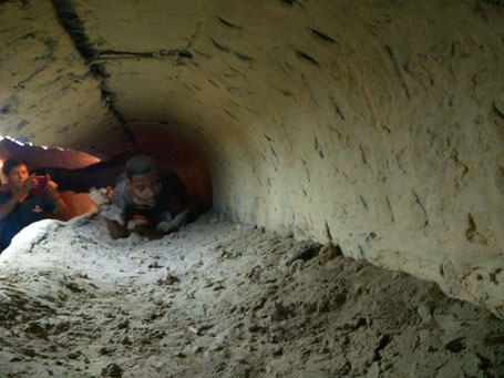 Tái hiện cảnh đào hầm, vượt ngục ở nhà tù Phú Quốc.