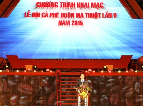 Đại tướng Trần Đại Quang phát biểu tại lễ khai mạc.