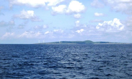 Vùng biển Phú Quý nơi nghi 2 máy bay rơi.