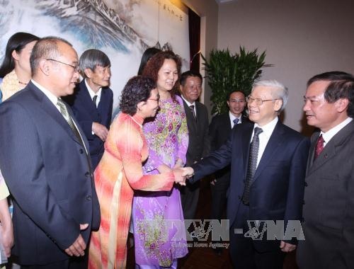 Tổng Bí thư Nguyễn Phú Trọng tiếp lãnh đạo tỉnh Vân Nam