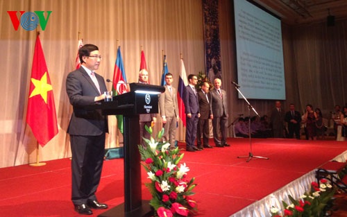 Phó Thủ tướng Phạm Bình Minh phát biểu tại lễ kỷ niệm 70 năm chiến thắng phát xít tại Hà Nội