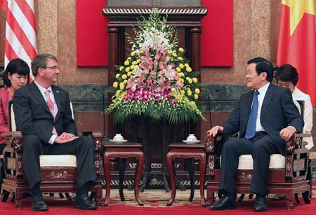 Chủ tịch nước Trương Tấn Sang đã tiếp ngài Ashton Carter