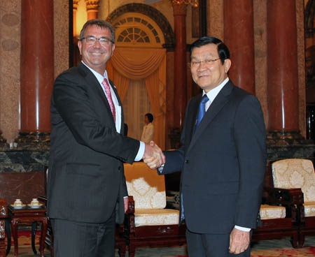 Chủ tịch nước Trương Tấn Sang đã tiếp ngài Ashton Carter