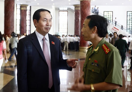 Xử nghiêm tội phạm ngân hàng để “lành mạnh hóa” hệ thống - 2 Thượng tướng Trần Đại Quang - Bộ trưởng Bộ Công an (ảnh: Việt Hưng)