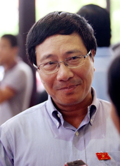 Việt-Lào hoàn thành tăng dày, tôn tạo mốc biên giới - 2 Bộ trưởng Ngoại giao Phạm Bình Minh (ảnh: Việt Hưng).