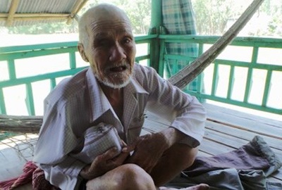 Ông lão ăn xin Nguyễn Văn Cưng.