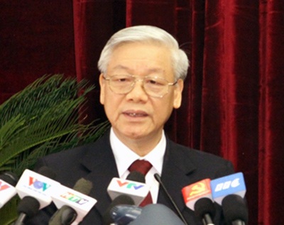 Phát biểu của Tổng Bí thư tại Hội nghị Trung ương 9 khóa XI - 1 Tổng Bí thư Nguyễn Phú Trọng chủ trì và phát biểu khai mạc Hội nghị.