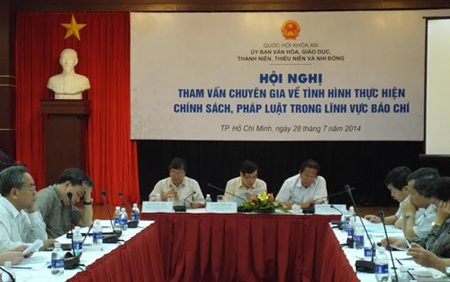 Nhiều tổng biên tập không phải là nhà báo - 1 Hội nghị tham vấn xây dựng luật Báo chí