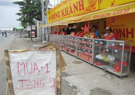 Bánh trung thu vào mùa đại hạ giá sớm