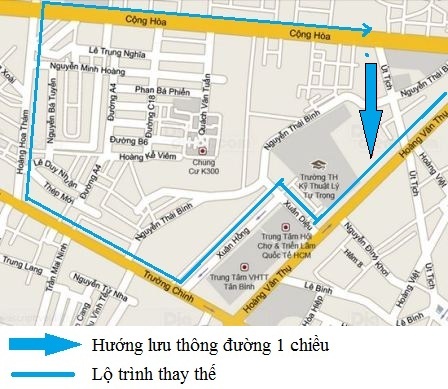 Phân luồng đường Út Tịch