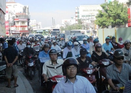 Khu vực kẹt nặng nhất là đường Hoàng Văn Thụ