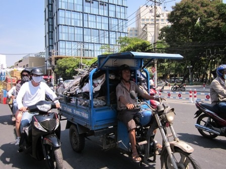 Được tin khách gọi, xe lập tức xuất phát dù biết tuyến đường mình đang chạy đã bị cấm