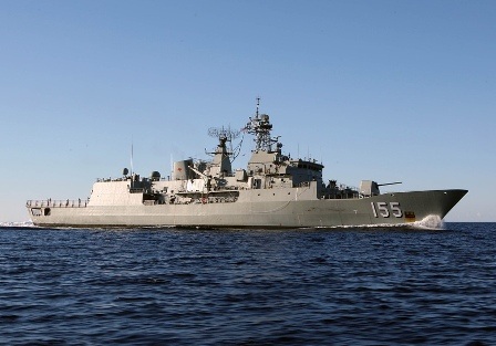 Tàu Hải quân Hoàng gia Úc sắp tới thăm TPHCM - 1 Tàu HMAS Ballarat (ảnh: Tổng Lãnh sự quán Úc tại TPHCM cung cấp)
